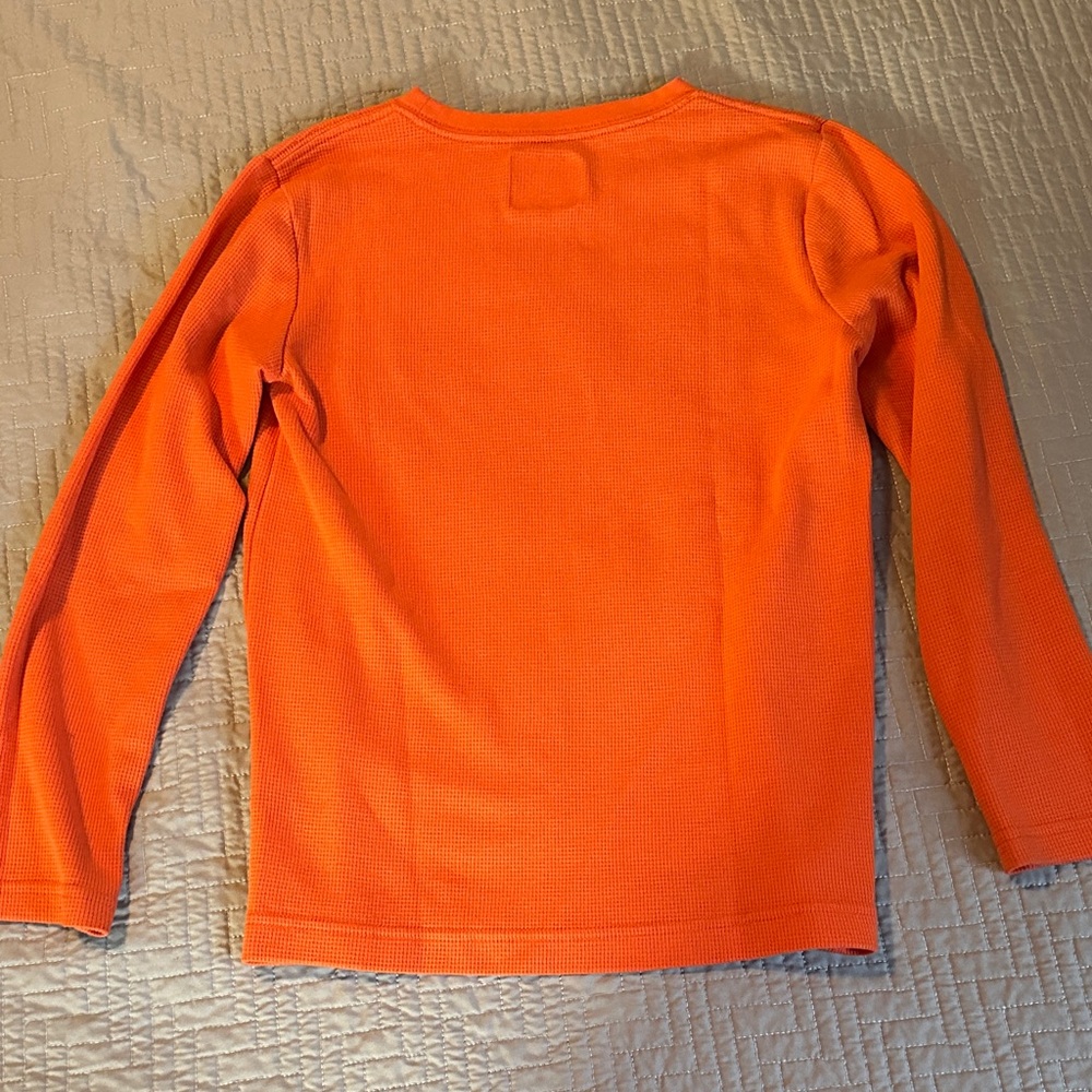 Orange Boys Hurley Long Sleeve Shirt - Picture 3 of 5